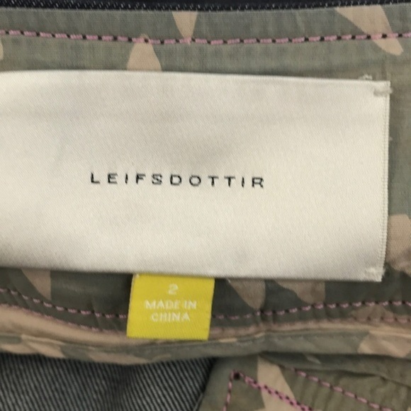 ANTHROPOLOGIE LEIFSDOTTIR Denim Ruffled Skirt sz 2 - Picture 3 of 7